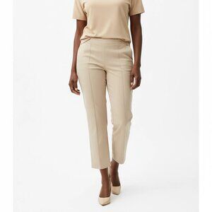 J. Jill Pants Women's Tan Slim Dress Slit Pocket Casual Dress Pants Size 16